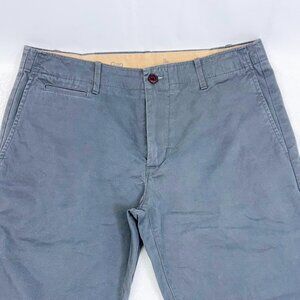 Men's GAP Pants Lived In Straight Shadow Gray Cotton Khaki Semi-Casual Jean